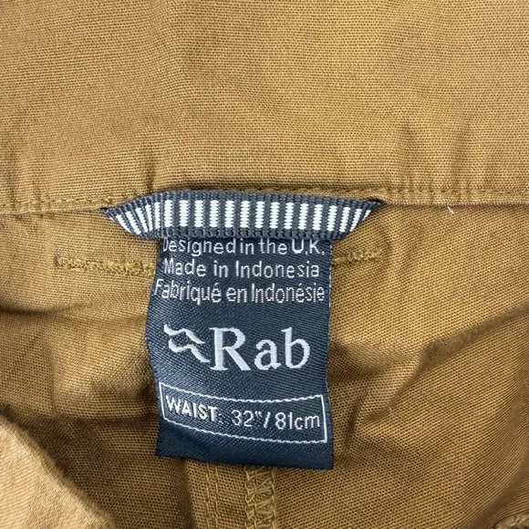 Rab Radius Shorts Men 32 Cumin Brown Gorpcore Hiking Outdoor QBU-67 - Picture 5 of 9